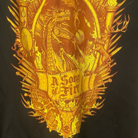 Ladies gamer- dragon- song if fire tshirt - Picture 2 of 4